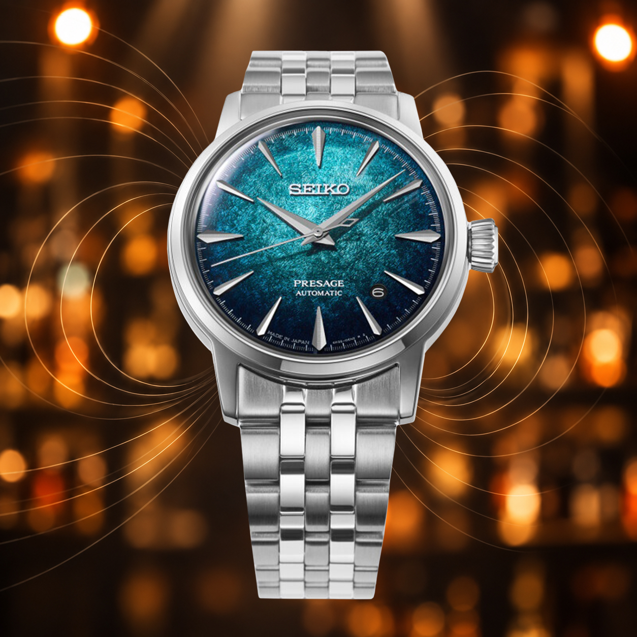Zegarek Seiko Presage Cocktail Time Crushed Ice odporny na pole magnetyczne