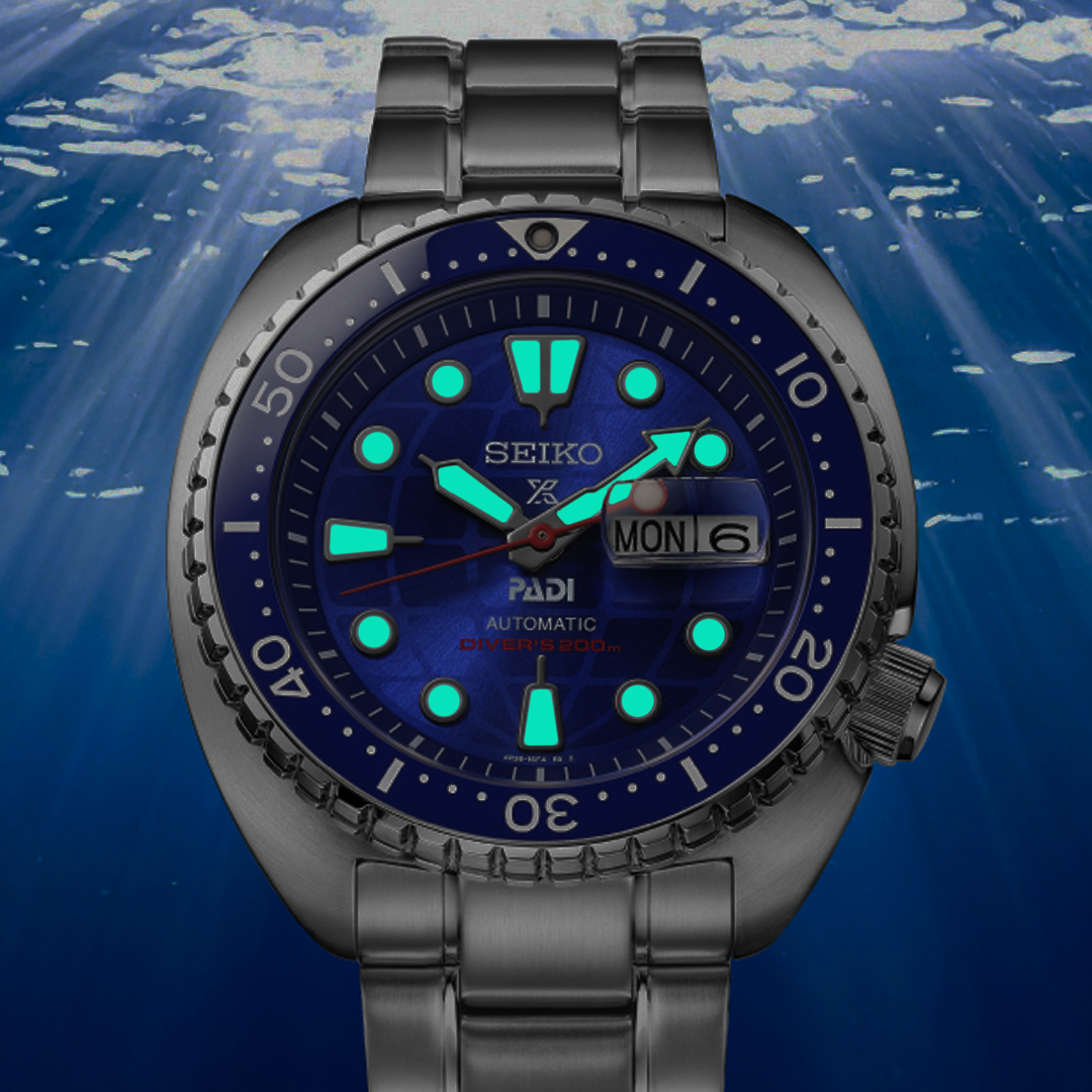 Zegarek Seiko Prospex Sea Divers PADI 60th Anniversary Limited Edition czytelny po zmroku