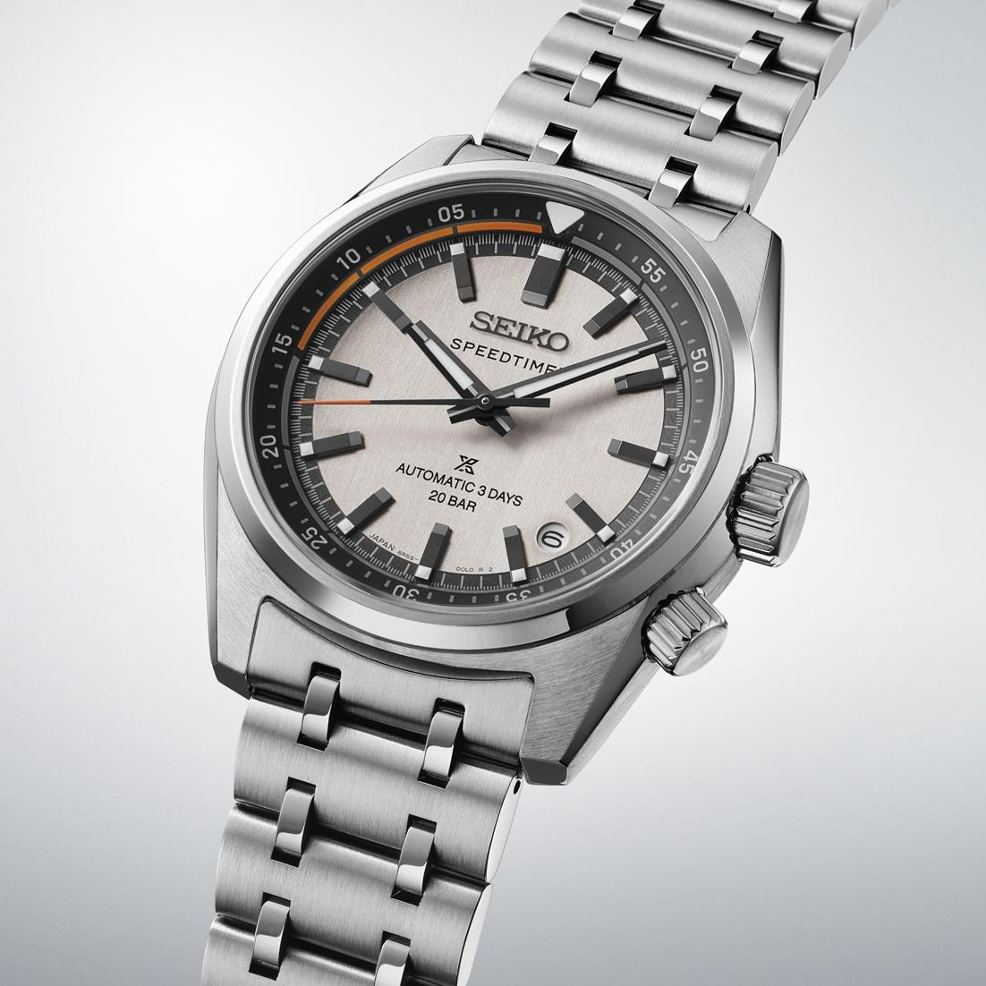 Zegarek Seiko Speedtimer Automatic na srebrnej bransolecie