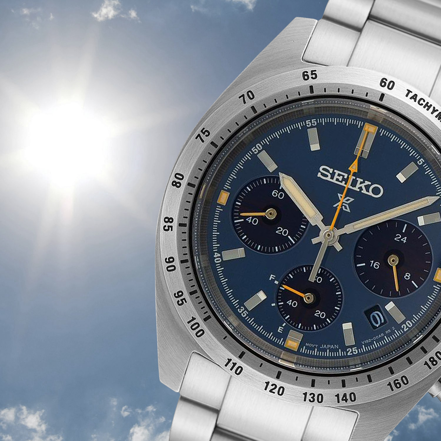 Zegarek sportowy Seiko Prospex Speedtimer HBJ008P1 z zasilaniem solarnym
