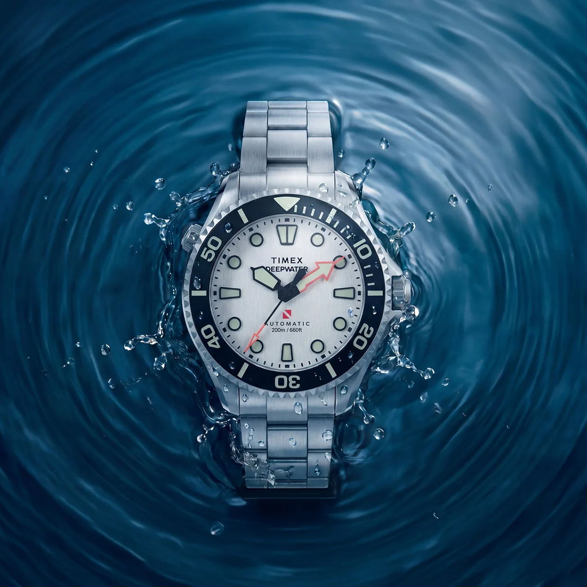 Zegarek Timex Deepwater Meridian 200 HEV Automatic wodoszczelny do 200 metrów