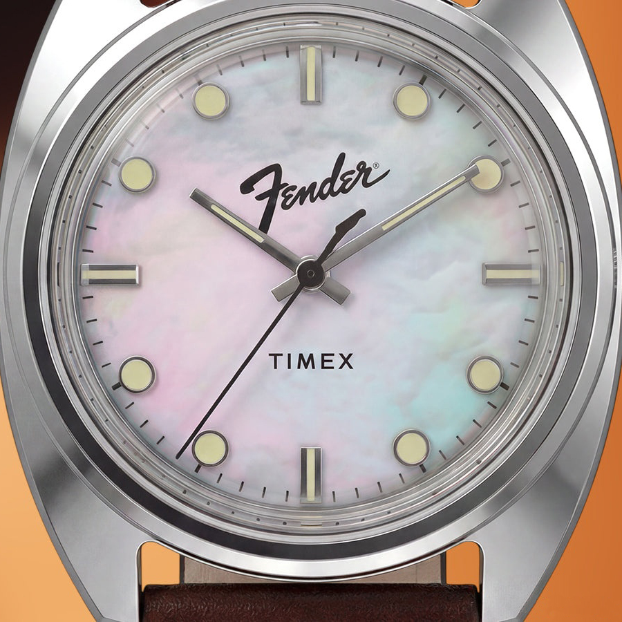 Zegarek Timex Fender x Timex Anniversary Edition TW6A14700 z tarczą z masy perłowej