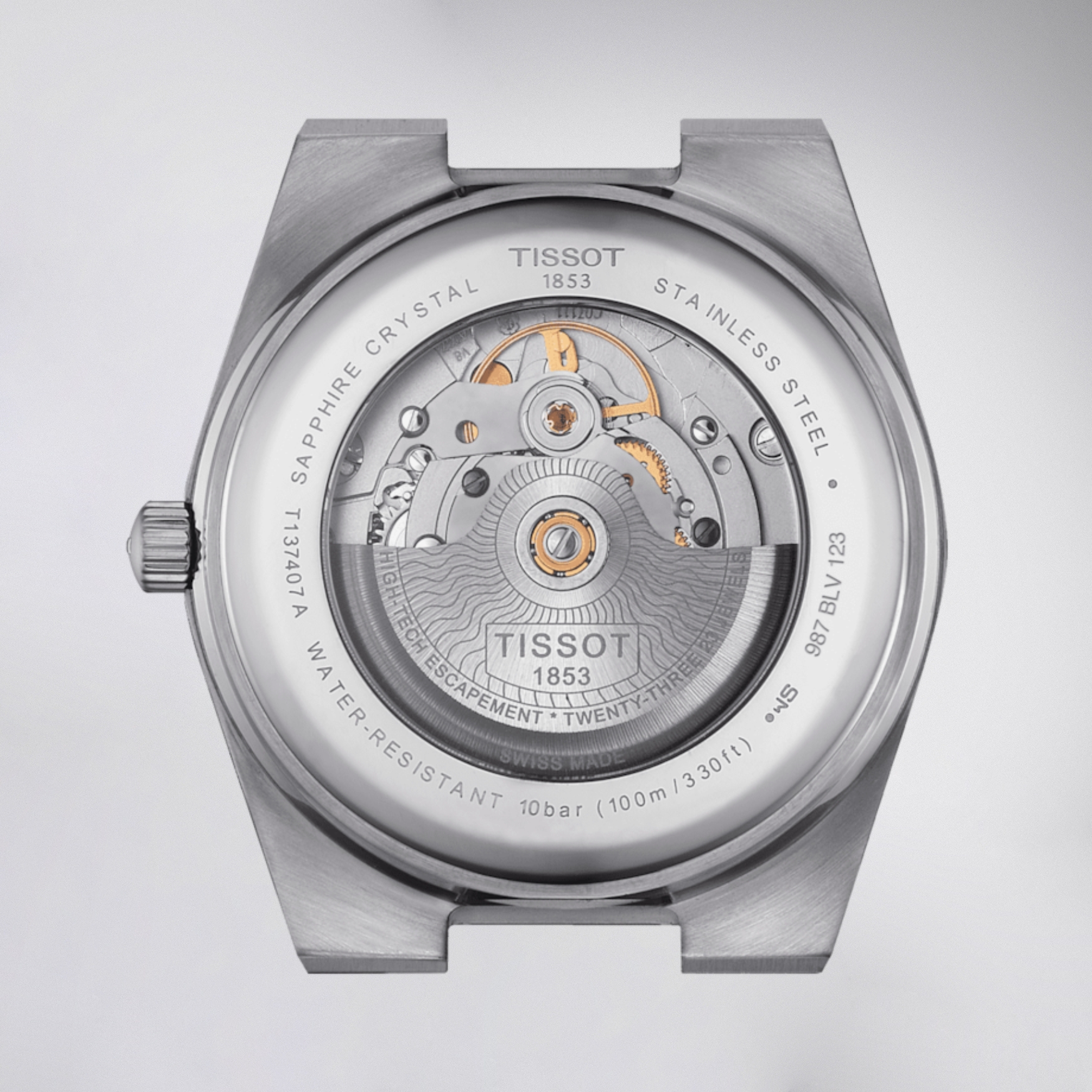 Przeszklony dekiel zegarka PRX POWERMATIC 80 Light Green 40mm T137.407.11.091.01