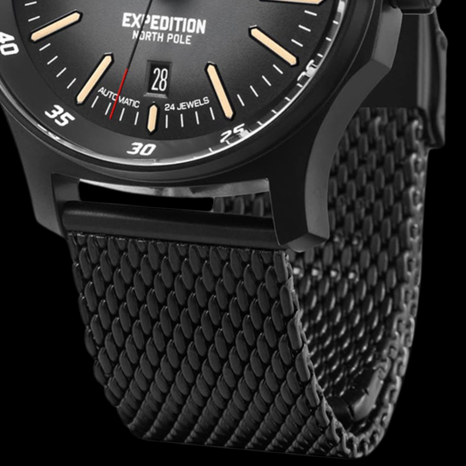Vostok Europe Expedition North Pole 1 Automatic 43mm YN55-592C554 zawieszony na stalowej bransolecie mesh