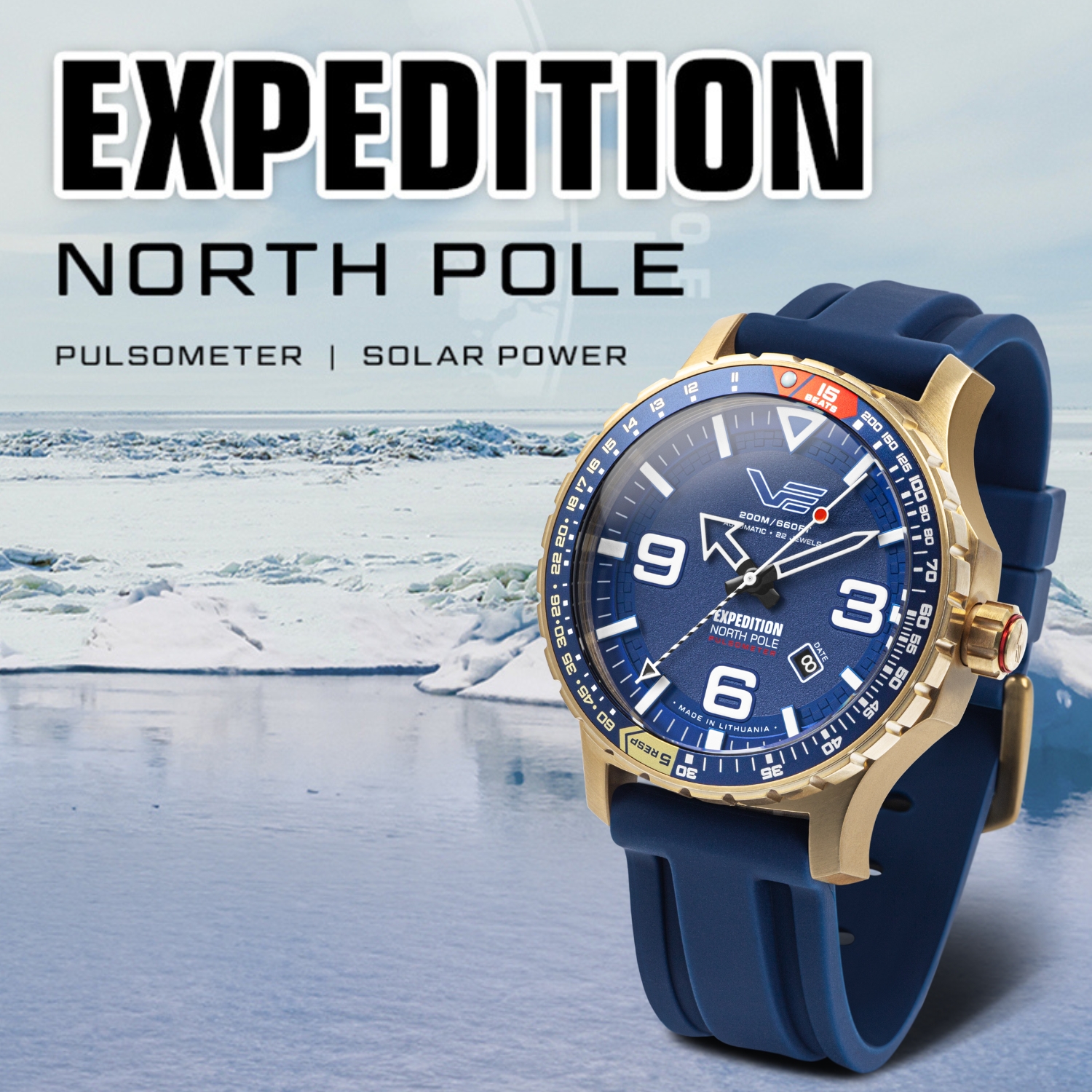 Zegarek Vostok Europe Expedition North Pole 1 Polar Sun Automatic YN55-597B730S