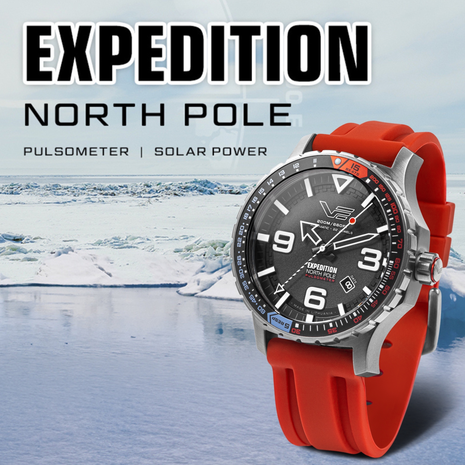 Zegarek Vostok Europe Expedition North Pole 1 Polar YN55-597A729S