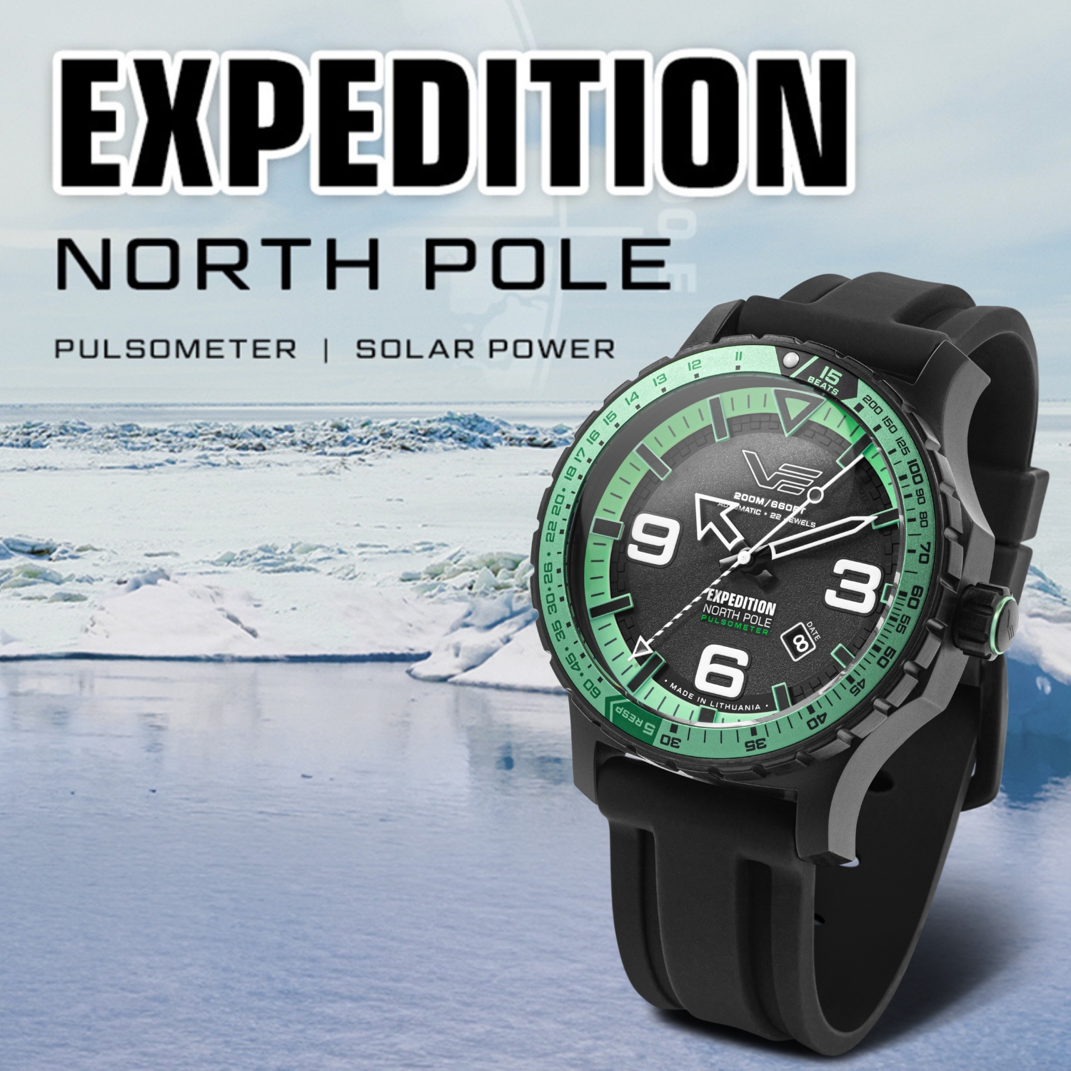 Zegarek Vostok Europe Expedition North Pole 1 Polar Night Automatic YN55-597C731S  