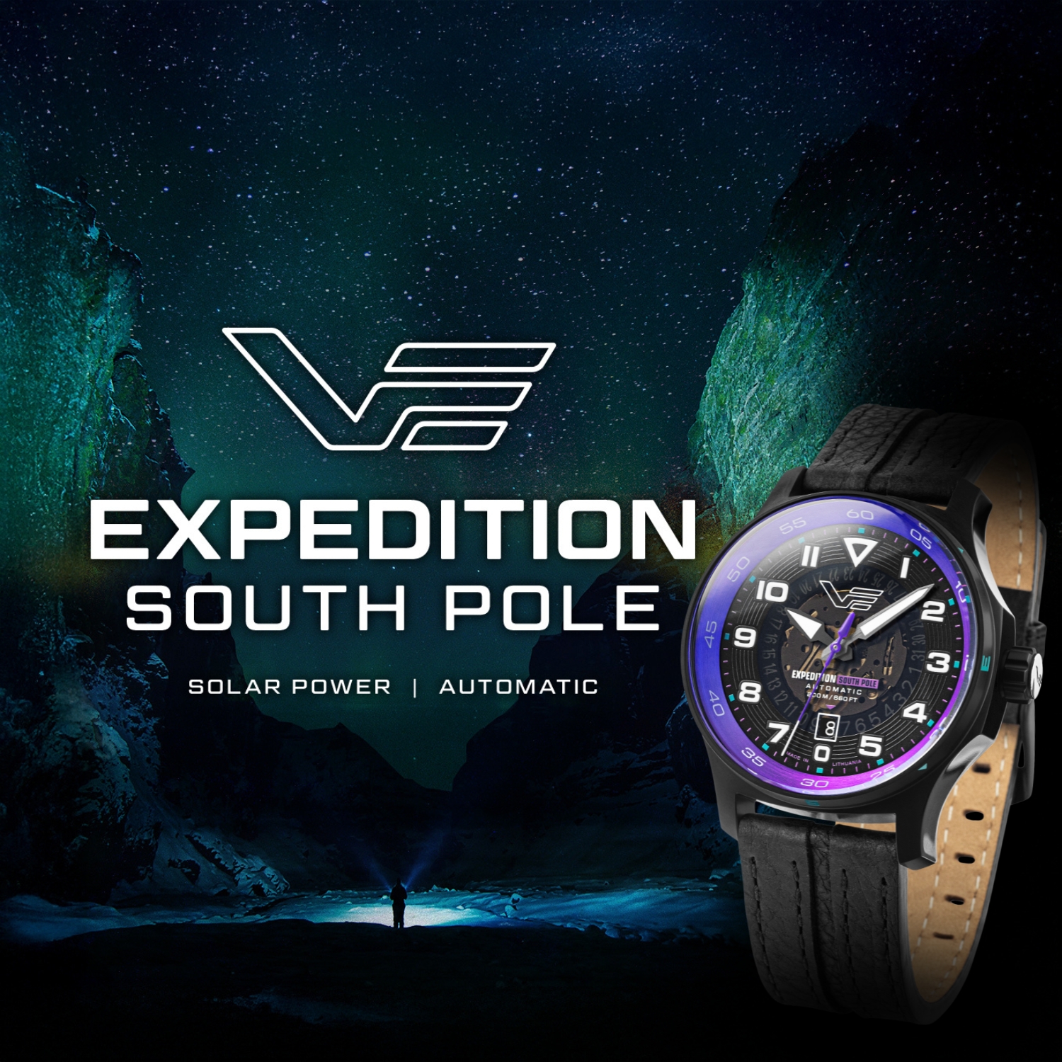 Zegarek Vostok Europe Expedition South Pole Automatic 43mm YN55-592C760 na pasku