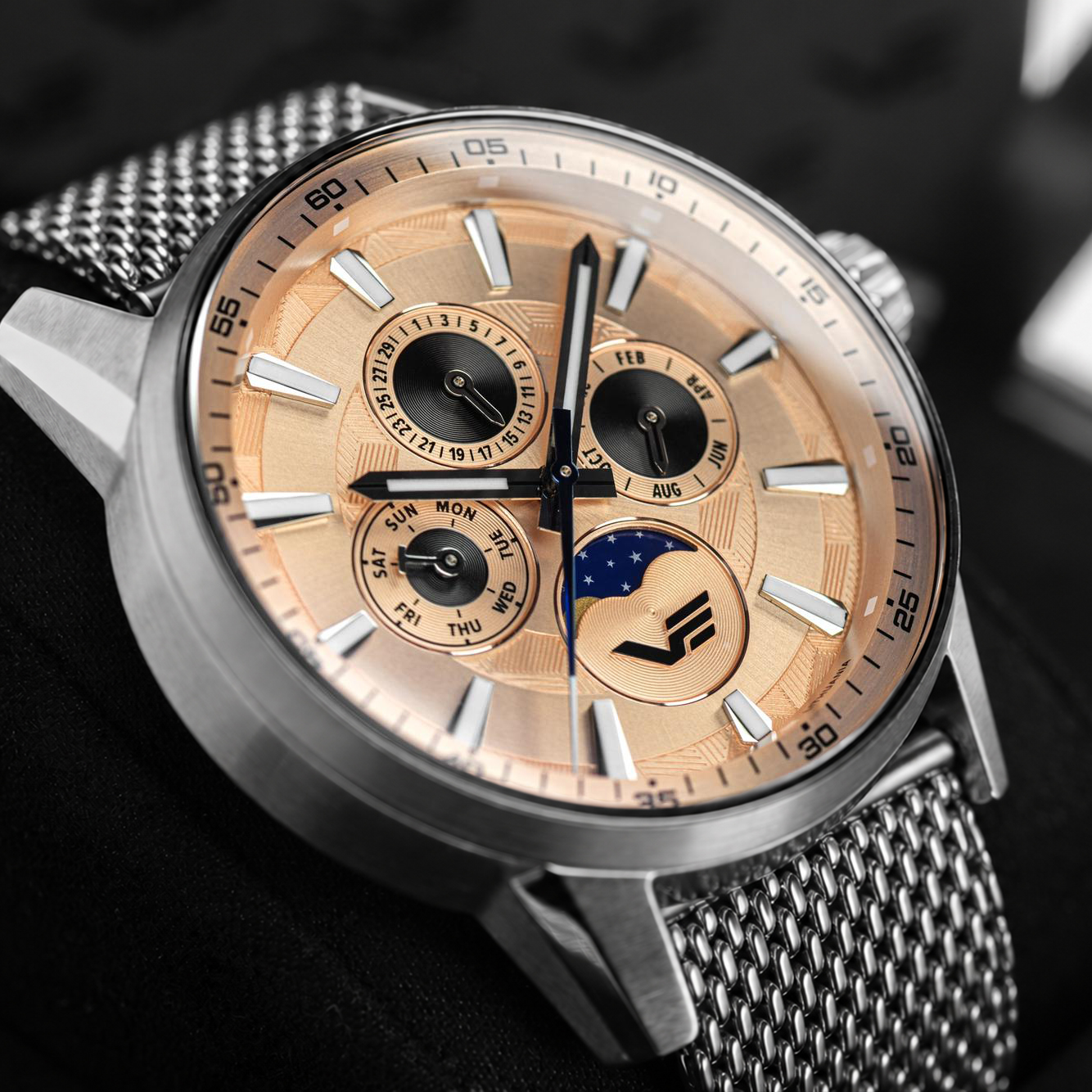Zegarek Vostok Europe Limousine 43mm Generation 2 Multifunction Moonphase 6P00-561A789