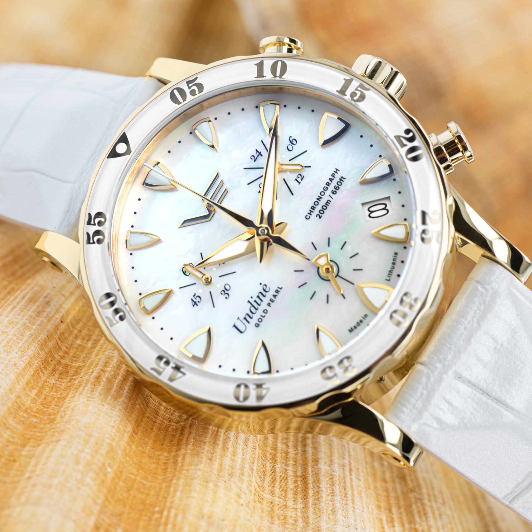 Zegarek Vostok Europe Undine Gold Pearl VK68-515B800