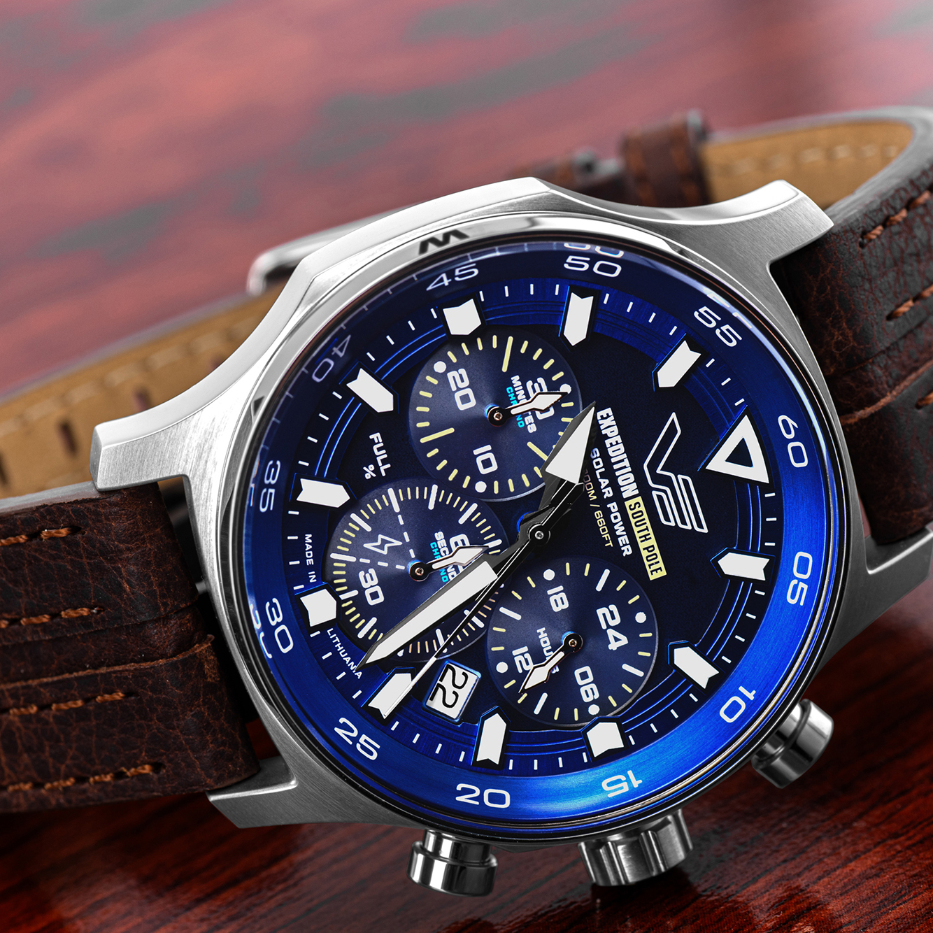 Zegarek Vostok Europe Expedition South Pole Solar Chrono 43mm VR42-592A762 
