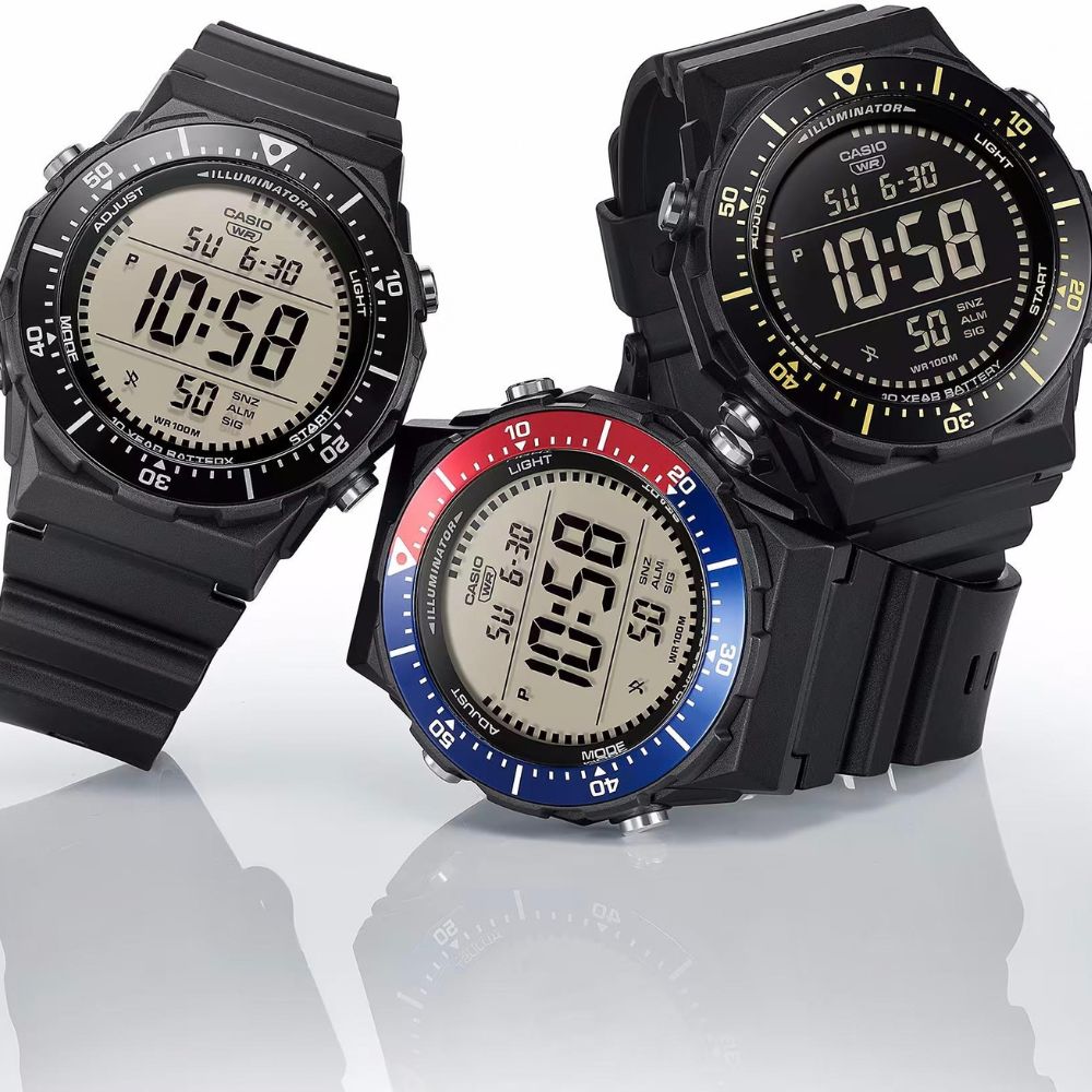Trzy cyfrowe zegarki Casio Timeless