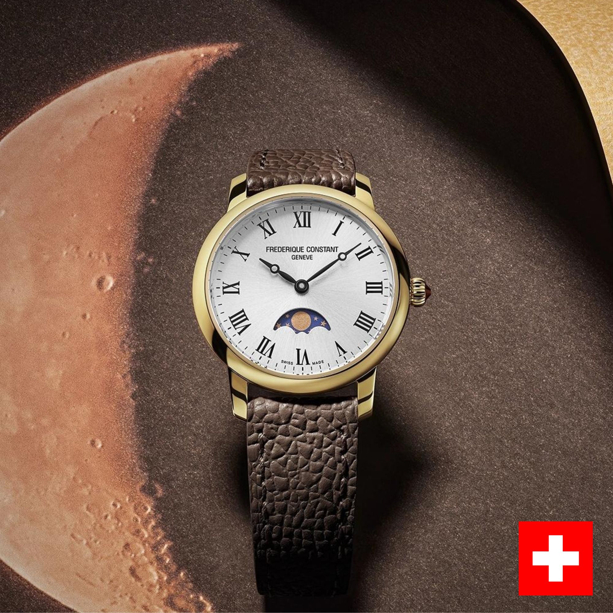 Damski zegarek Frederique Constant SWISS MADE, który idealnie nada się jako zegarek dla babci