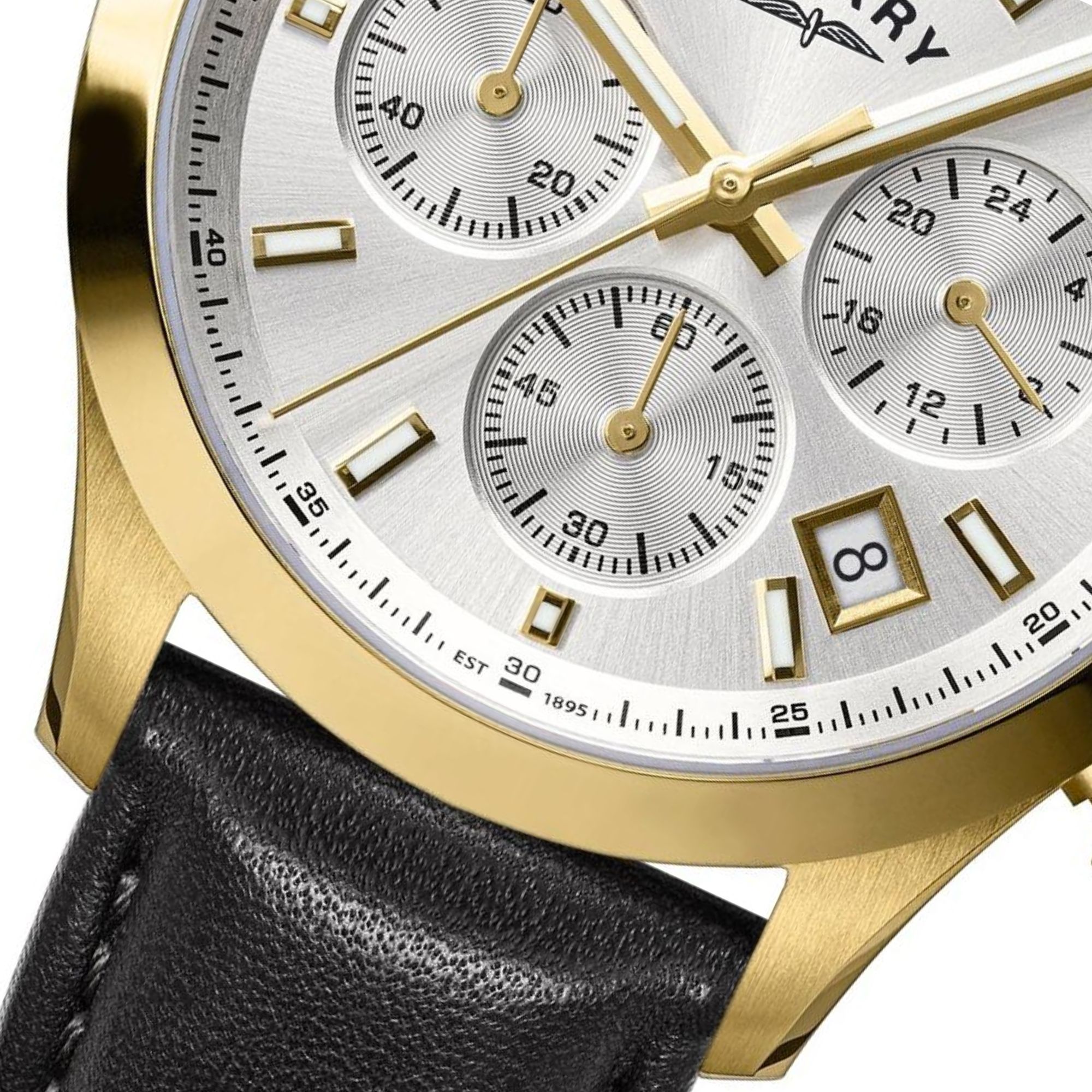Złota koperta PVD zegarka Rotary Heritage Chronograph RGS10072/70