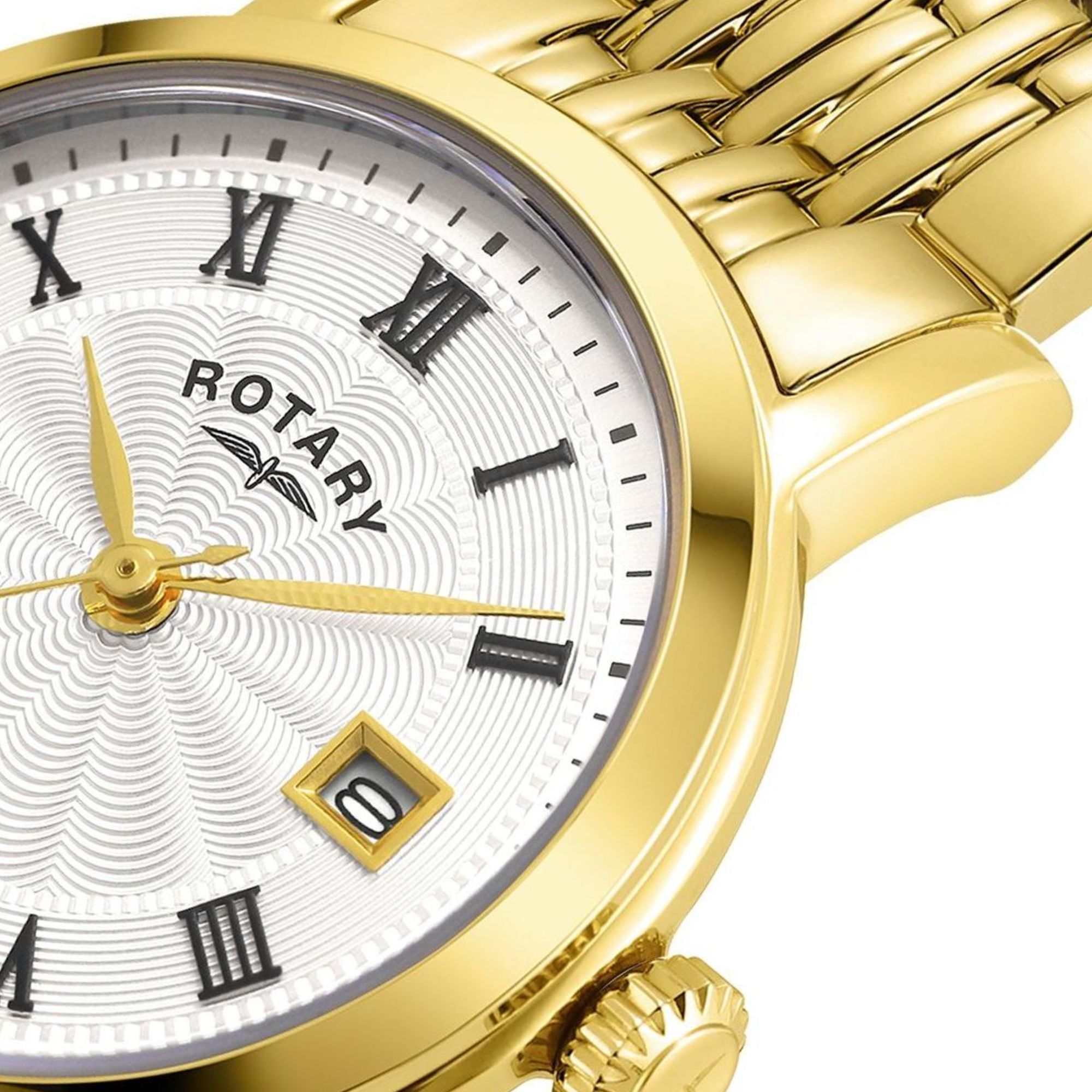 Złota koperta PVD zegarka Rotary Heritage LB05423/01