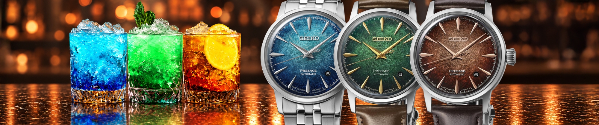 Seiko Presage Cocktail Time Crushed Ice. Trzy nowe zegarki inspirowane koktajlami