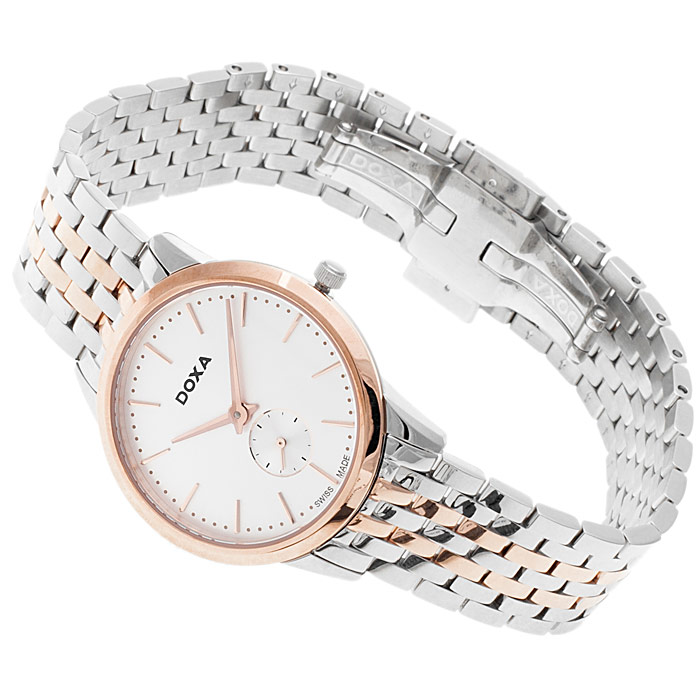 zegarek Doxa 105.65.021.60 srebrny Slim Line - miniatura 4