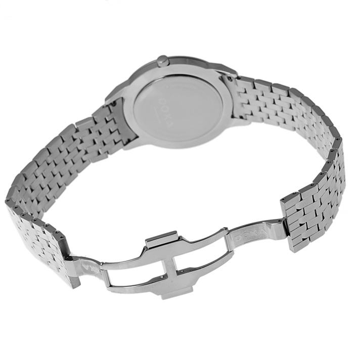 Doxa 106.10.021.10 Slim Line zegarek męski klasyczny szafirowe - miniatura 5