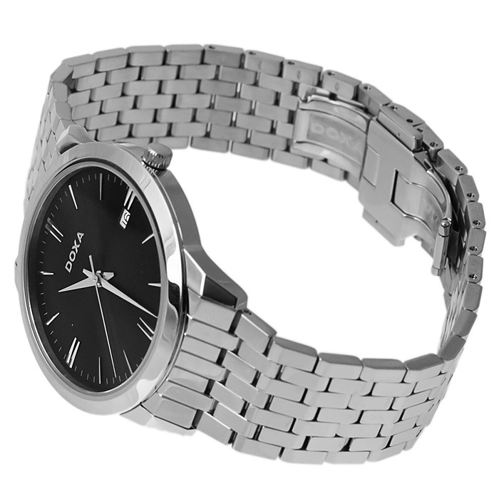 zegarek Doxa 106.10.101.10 srebrny Slim Line - miniatura 4