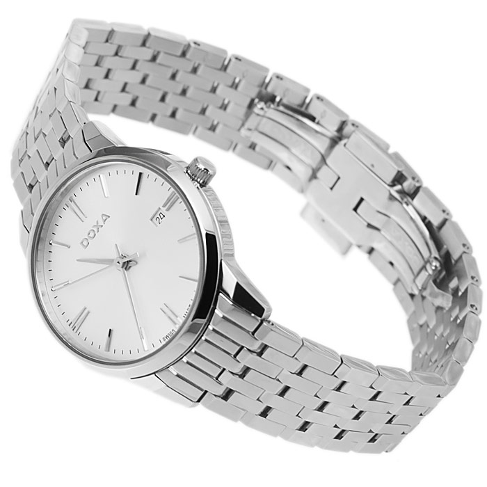 zegarek Doxa 106.15.021.15 srebrny Slim Line - miniatura 4