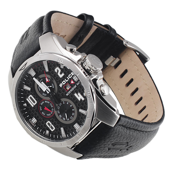 Police 12900JS-02 Pasek fashion/modowy zegarek srebrny - miniatura 4