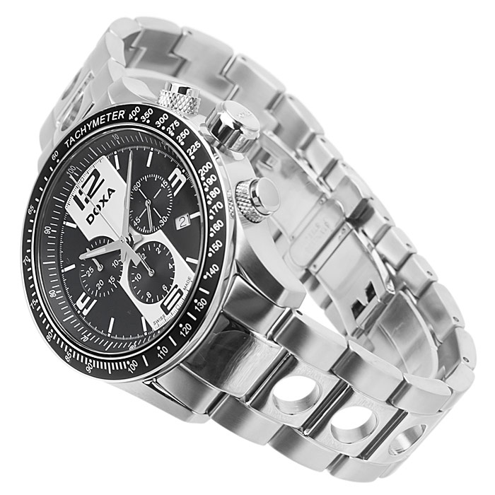 zegarek Doxa 285.10.263.10 czarny Trofeo - miniatura 4