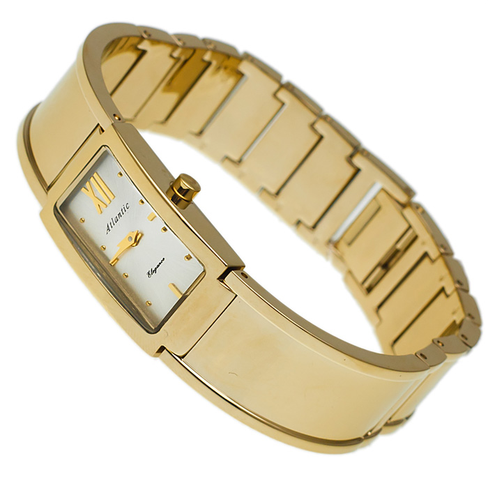 zegarek Atlantic 29027.45.23 złoty Elegance - miniatura 4