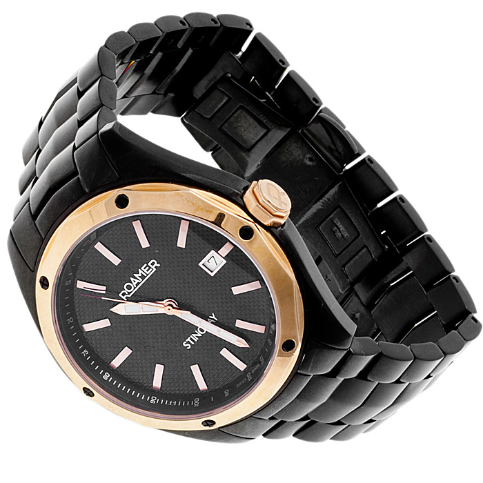 zegarek Roamer 409975.49.55.40 czarny Stingray - miniatura 4