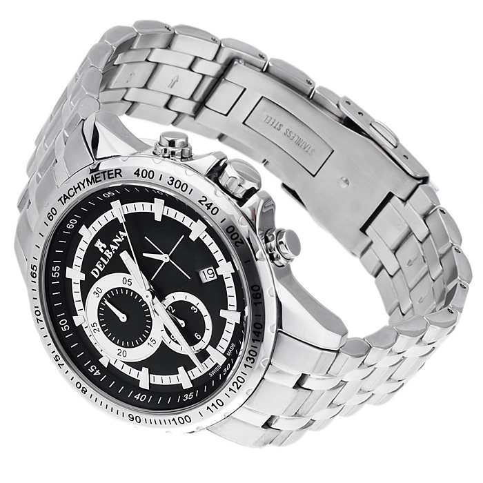 Delbana 41701.572.6.031 Silverstone klasyczny zegarek srebrny - miniatura 4
