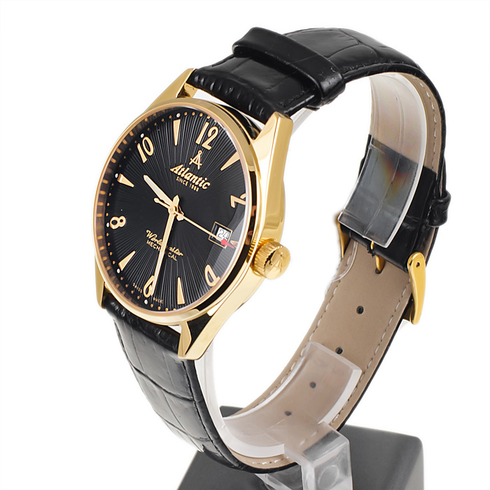 zegarek Atlantic 51650.45.65 złoty Worldmaster - miniatura 4