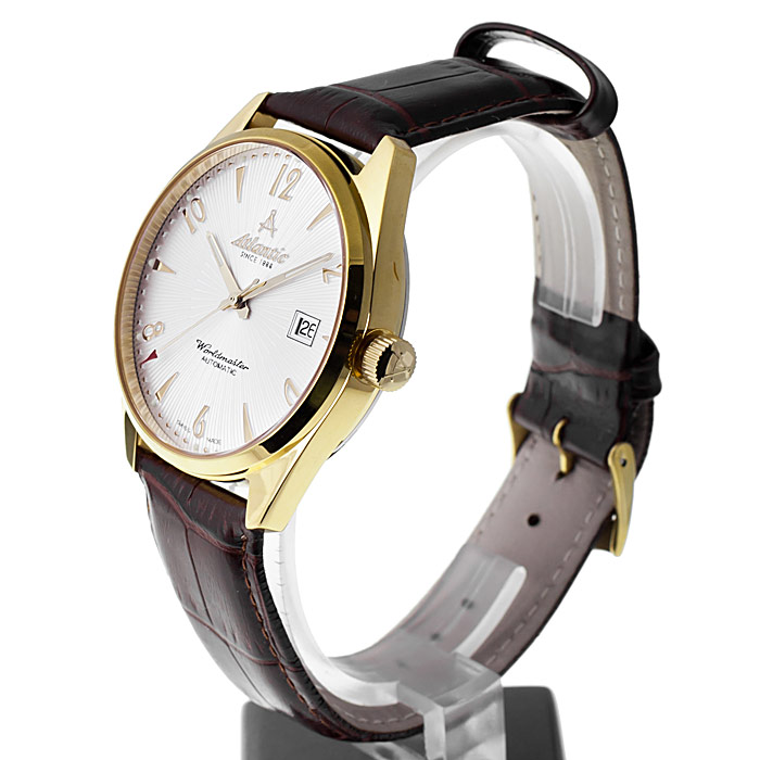 zegarek Atlantic 51752.45.25 złoty Worldmaster - miniatura 4