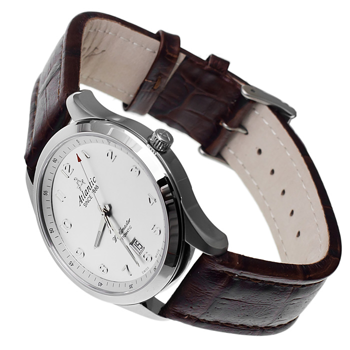 zegarek Atlantic 53750.41.23 srebrny Worldmaster - miniatura 4