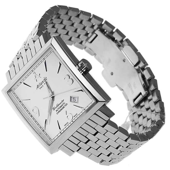 zegarek Atlantic 54756.41.25 srebrny Worldmaster - miniatura 4
