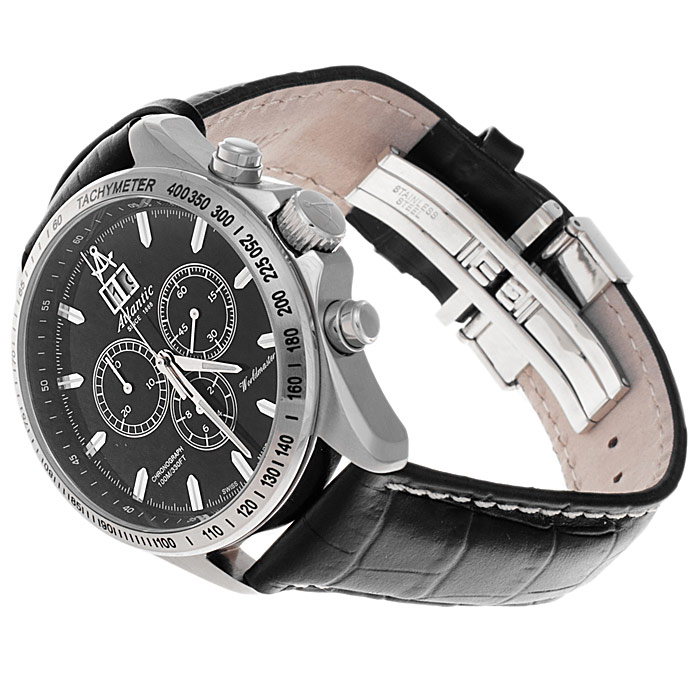 zegarek Atlantic 55460.42.62 srebrny Worldmaster - miniatura 4