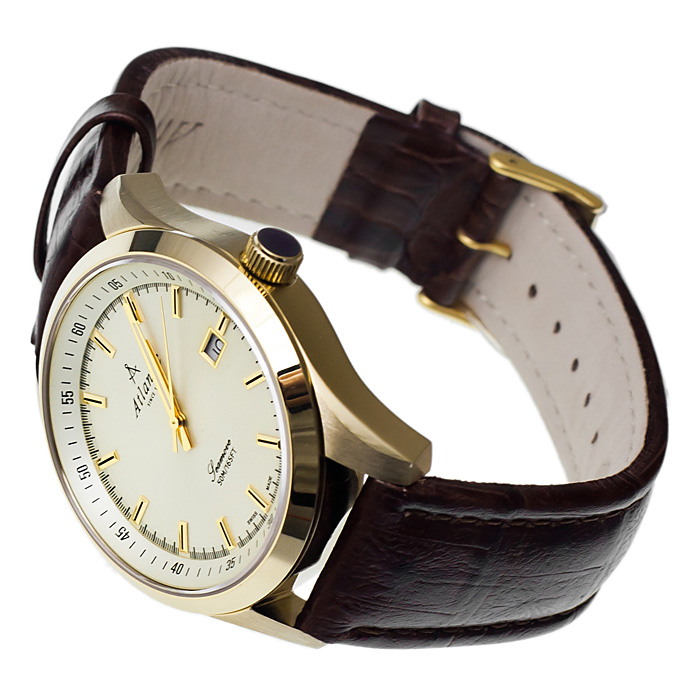 zegarek Atlantic 65351.45.31 złoty Seamove - miniatura 4