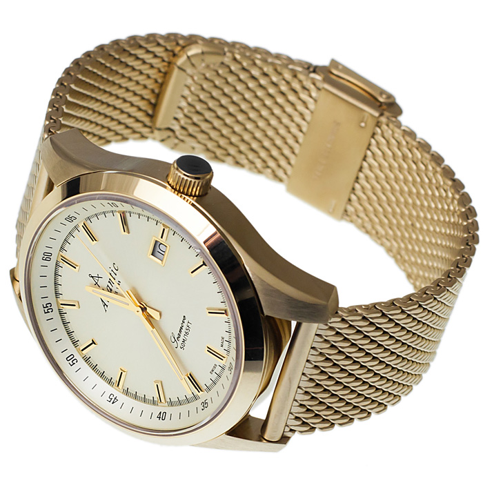 zegarek Atlantic 65356.45.31 złoty Seamove - miniatura 4