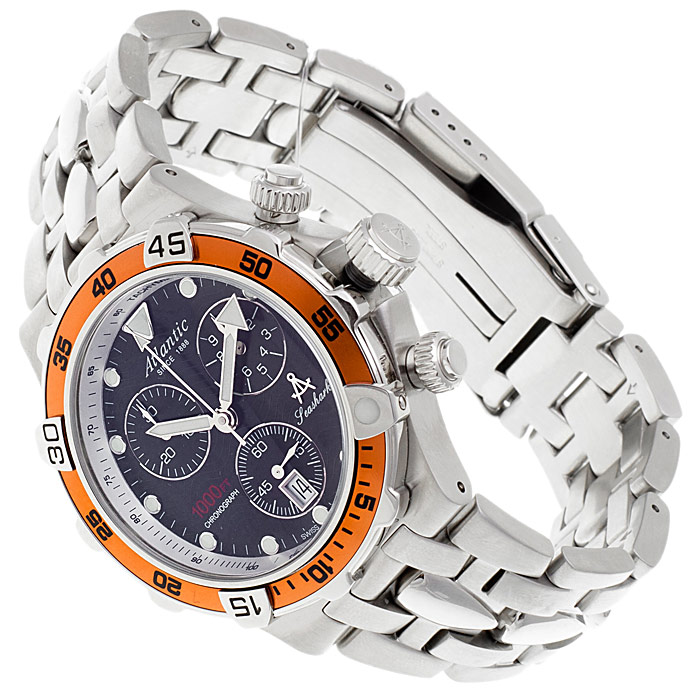 zegarek Atlantic 88487.41.61 srebrny Seashark - miniatura 4