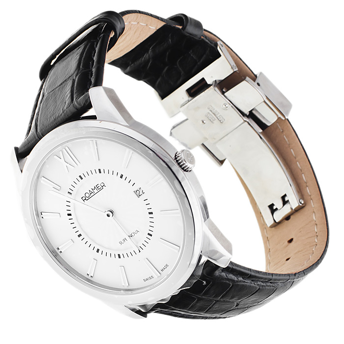 Roamer 935857.41.23.09 Supernova klasyczny zegarek srebrny - miniatura 4