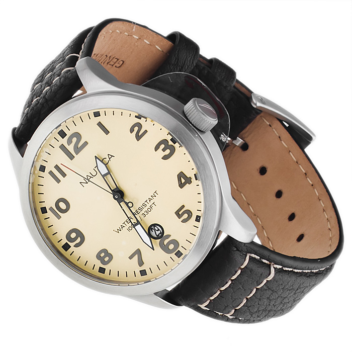 Nautica A09559G Pasek sportowy zegarek srebrny - miniatura 4