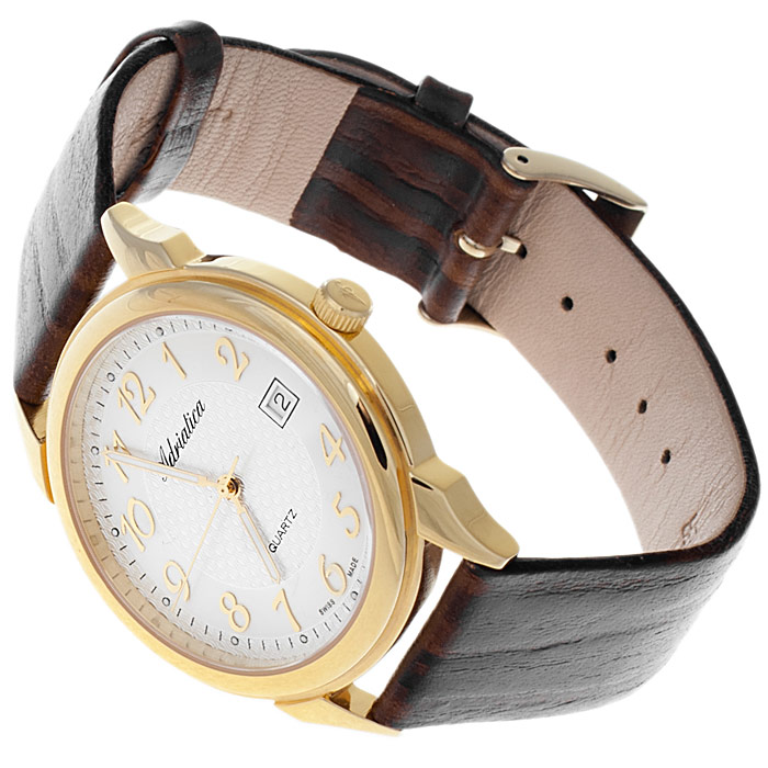 zegarek Adriatica A1064.1223Q złoty Pasek - miniatura 4