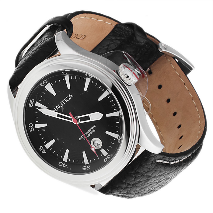 Nautica A11051G Pasek sportowy zegarek srebrny - miniatura 4