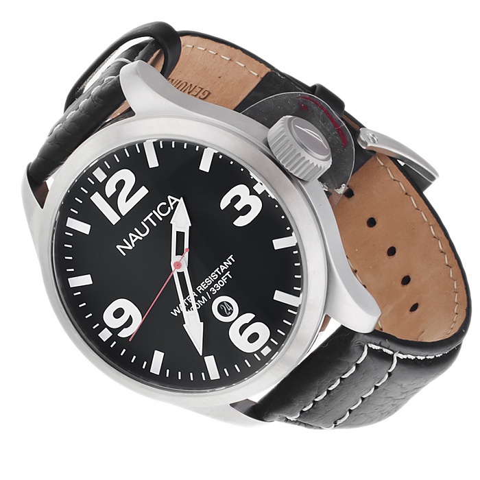 Nautica A12561G Pasek sportowy zegarek srebrny - miniatura 4