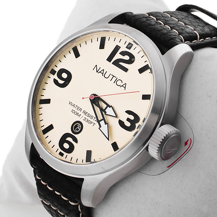 zegarek Nautica A12564G srebrny Pasek - miniatura 2