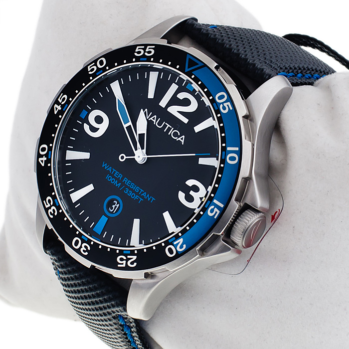 zegarek Nautica A12576G srebrny Pasek - miniatura 2