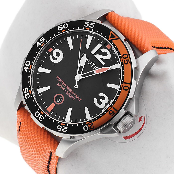 zegarek Nautica A12578G srebrny Pasek - miniatura 2