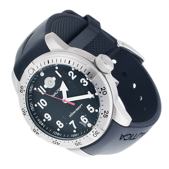 Nautica A13014G Pasek sportowy zegarek srebrny - miniatura 4