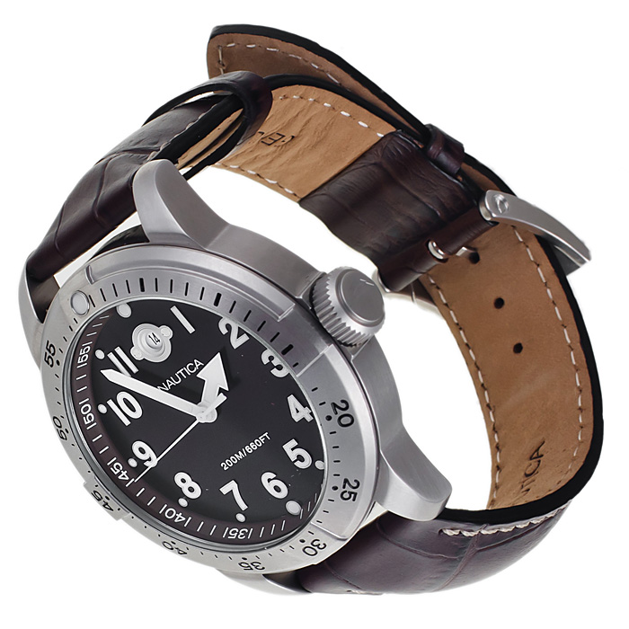 zegarek Nautica A13022G srebrny Pasek - miniatura 4