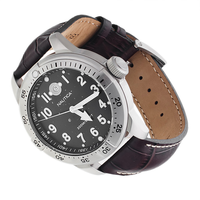 Nautica A13022G Pasek sportowy zegarek srebrny - miniatura 6