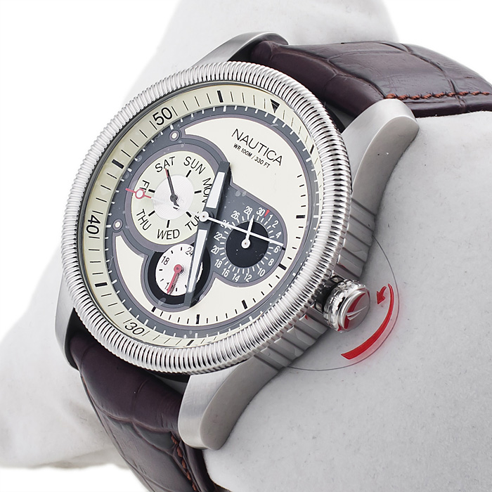 zegarek Nautica A14586G srebrny Pasek - miniatura 2
