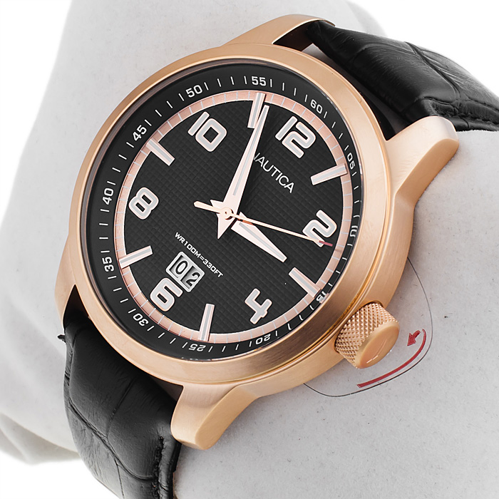 zegarek Nautica A15023G różowe złoto Pasek - miniatura 2